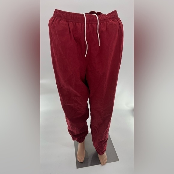 Norm Thompson Red Wine Track Pants Size Petite M - Picture 1 of 6